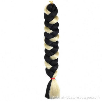 MYZYR 41inches Synthetic Braid Ombre Braiding Hair Jumbo Braids Crochet Hair Extention Rose Red Pink Light Purple Fiber 165g